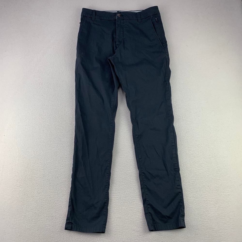 Birddogs Chino Pants Mens‎ 30x32 Navy Blue Slim Fit Stretch Cotton Travel Office